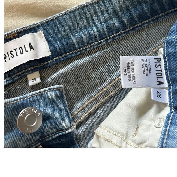 New Revolve Pistola Lennon High Rise Crop Bootcut Jeans Empire Sz 26 Retail $148 - Picture 8 of 11